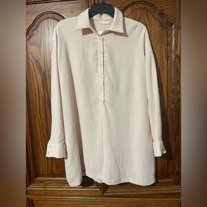 ILLA ILLA Cream Long-Sleeve Jumpsuit